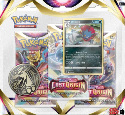 Pokémon Weavile Checklane Booster Samlarkort Lost Origin