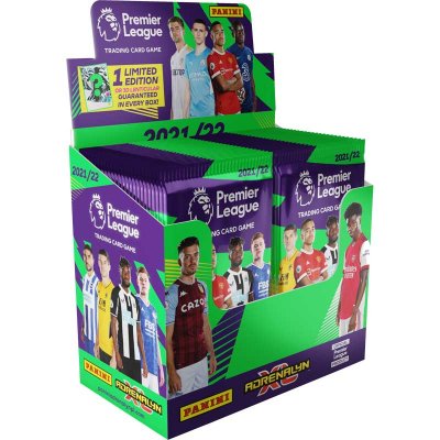 50-pack Fotbollskort Premier League 2021/22 Samlarkort Booster Box