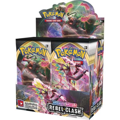 36-pack Pokémon Sword & Shield 2: Rebel Clash Display Booster Box samlarkort