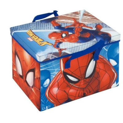 Spiderman, förvaringslåda med lock och lekmatta