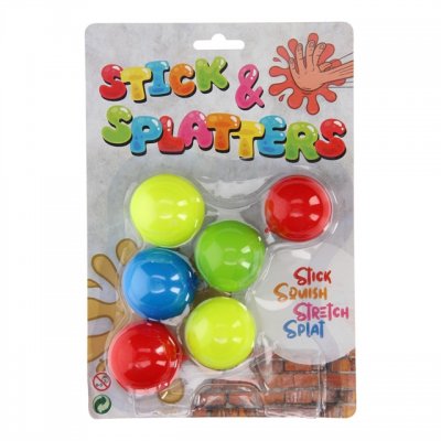 Squishy Stick & Splatters klibbiga bollar