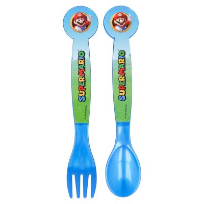 Super Mario Plastbestick med gaffel & sked