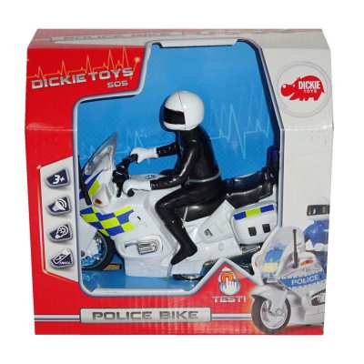 Svensk Polis Med Motorcykel med ljus & ljud