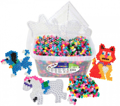 XL-Rörpärlor 6000 st med pärlplattor DIY