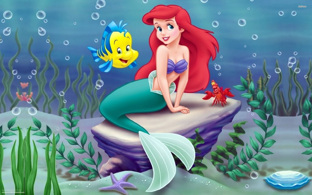 Disney Lilla Sjöjungfrun Ariel & Blunder